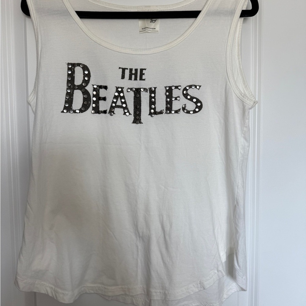 Everyday Gypsy The Beatles Abbey Road Tank Top Sequin‎ Embellished Women's S/M